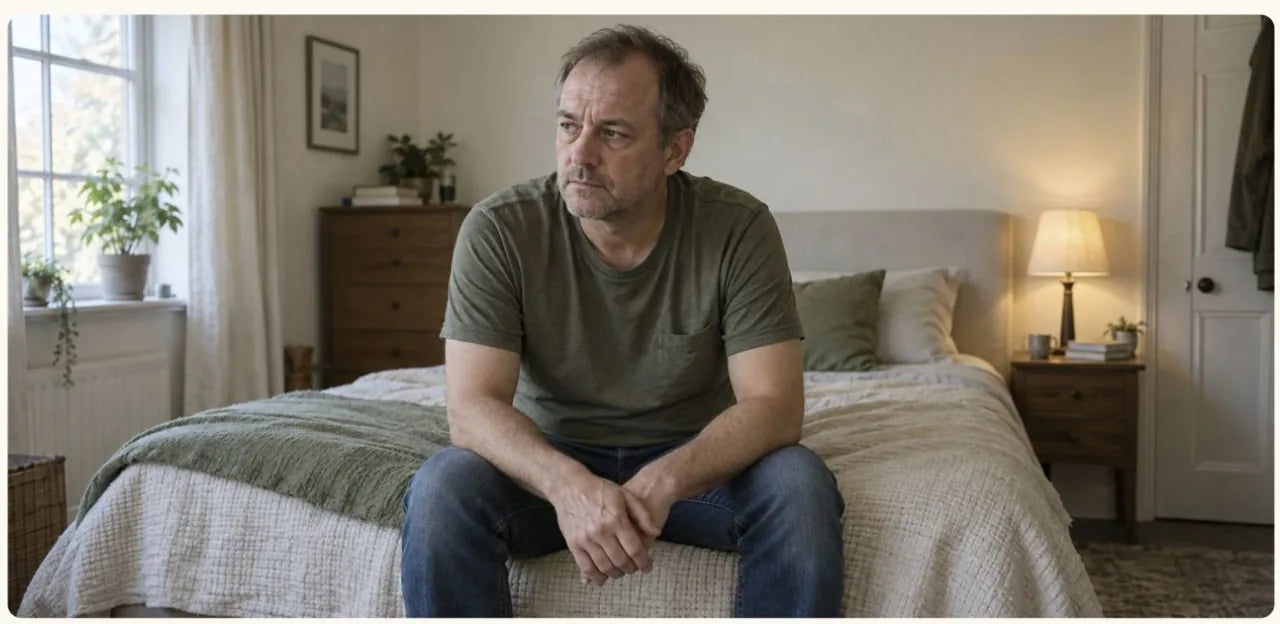 Man and his partner at home
